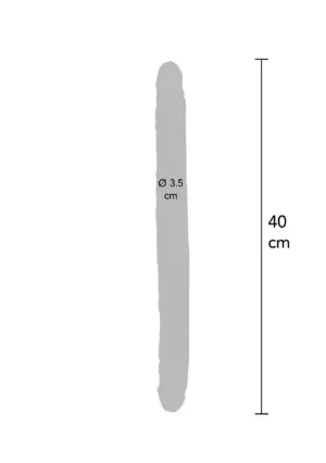 ToyJoy Ger Real - Kétvégű dildó (natúr) - 40cm - Image 3