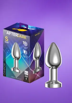 Afterdark Dimpor - Metál rezgős análdugó S