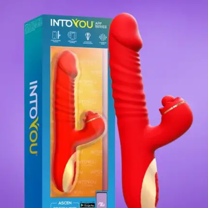 Intoyou Ascen - Appos vibrátor lökő és hullámmozgással (piros)