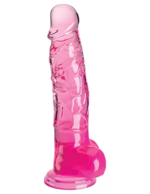 King Cock 8" - Herés nagy dildó - pink - Image 2