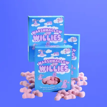 Marshmallow - Pillecukor fütyi - pink (140g)