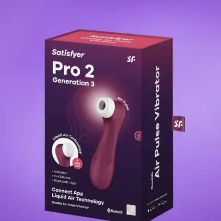 Satisfyer Pro 2 Gen3 - Akkus léghullámos csiklóizgató (bordó)