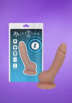 Mr Intense 8" - Realisztikus dildó tapadó koronggal (17,6 cm)