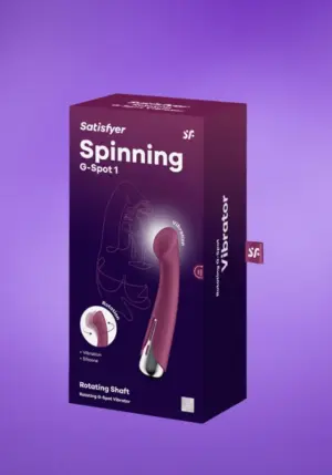 Satisfyer Spinning G-Spot 1 - Forgó fejes G-pont vibrátor rotátoros (piros)