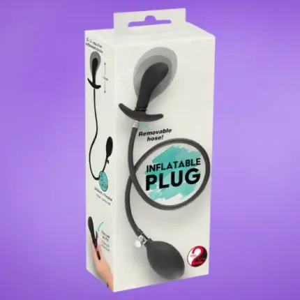 You2Toys - Pumpálható, anál tágító plug (fekete)