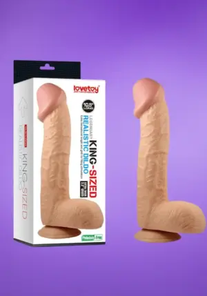 Lovetoy King Size - Realisztikus dildó tapadókoronggal (26,5 cm)