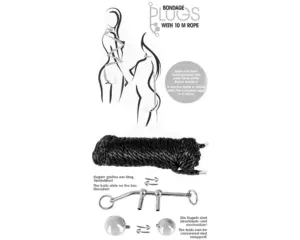 You2Toys Bondage - Anál plug (149g) + BDSM kötél (10m) - Image 6