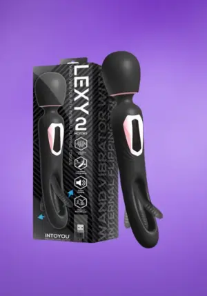 Intoyou Lexy 2 - 2 in 1 masszírozó vibrátor (fekete)