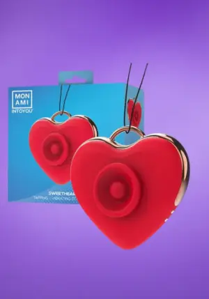 Intoyou Monami Sweetheart - Szív alakú orális kényeztető (piros)