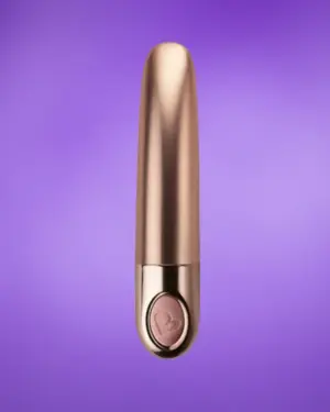 Rocksoff Ellipse Vibrating Bullet Metallic Dusk Pink - Rúzs vibrátor