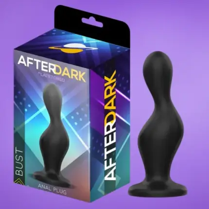 Afterdark Bust - Szilikonos análdugó (fekete)