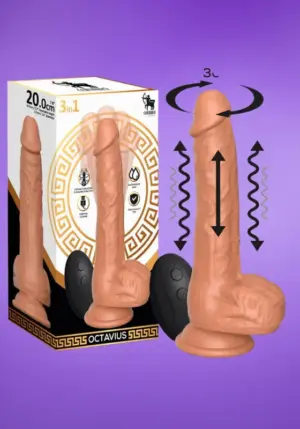 Centauro Octavius ​​​​- Vibrációs dildó lökéssel és hullámzással