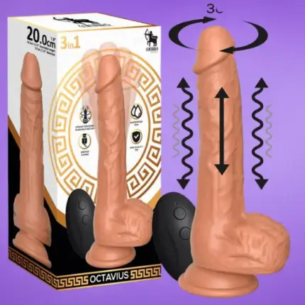 Centauro Octavius ​​​​- Vibrációs dildó lökéssel és hullámzással