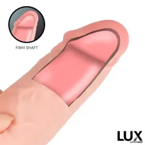 Lux Max - Háromszoros sűrűségű dildó herékkel (21cm) - Image 3