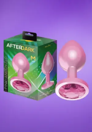 Afterdark -  Rózsaszín,köves análdugó M