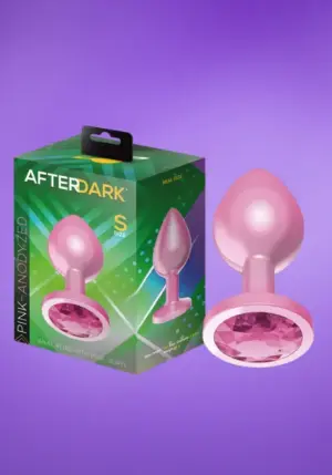 Afterdark - Rózsaszín,köves análdugó S