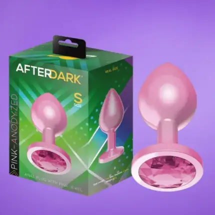 Afterdark - Rózsaszín,köves análdugó S