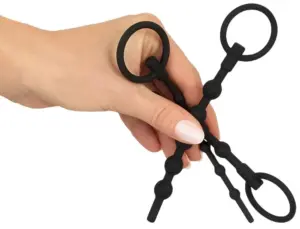 Penis Plug - Szilikon dilátor szett (fekete) - Image 3