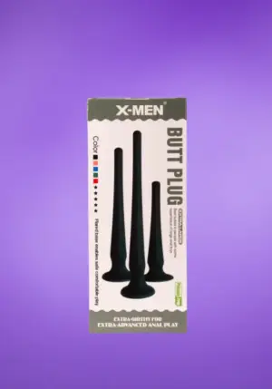 X-Men -Tapadókorongos anál dildó (fekete)