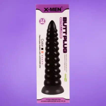 X-Men - Polip anál dildó (fekete)