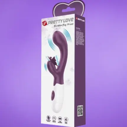 Pretty Love Butterfly - Pillangós csiklókaros vibrátor (lila)