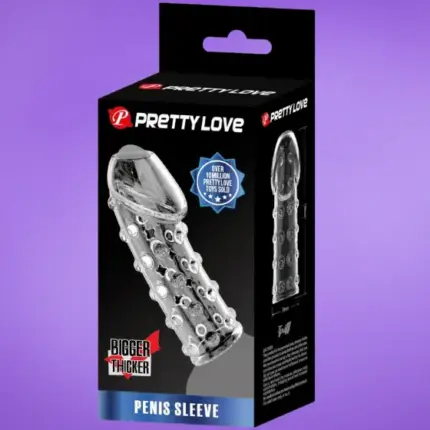 Pretty Love - Rücskös péniszköpeny (átlátszó)