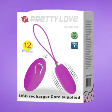 Pretty Love Joanna - Akkus vibrációs tojás (lila)