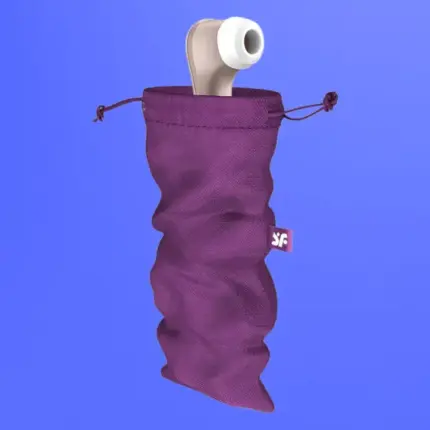 Satisfyer Treasure Bag L - diszkrét tároló táska - közepes (lila)
