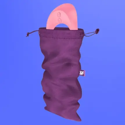 Satisfyer Treasure Bag - diszkrét tároló táska - közepes (lila)
