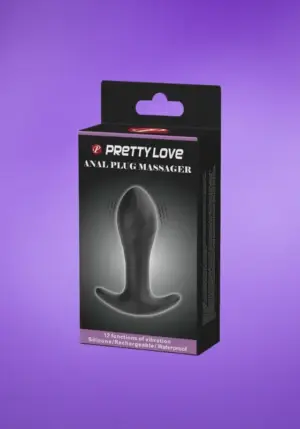 Pretty Love - Akkus vibrációs análdugó (fekete)