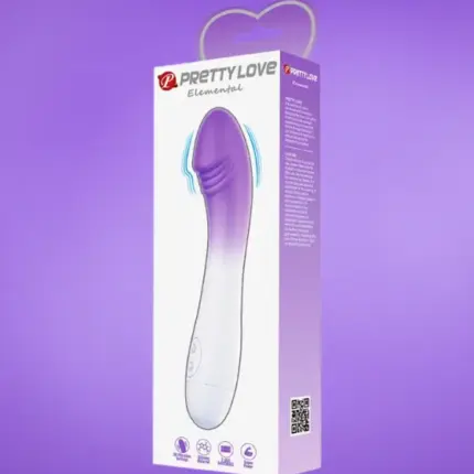 Prety Love Elemental - G-pont vibrátor (lila/fehér)