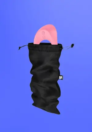 Satisfyer Treasure Bag - diszkrét tároló táska - közepes (fekete)