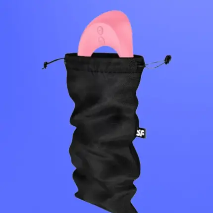 Satisfyer Treasure Bag - diszkrét tároló táska - közepes (fekete)