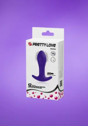 Pretty Love - Akkus vibrációs análdugó (lila)