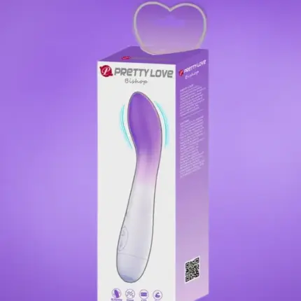 Pretty Love Bishop - G-pont vibrátor (lila/fehér)