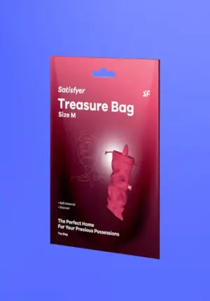 Satisfyer Treasure Bag M - diszkrét tároló táska - közepes (pink)