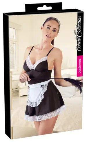 Cottelli - szobalány ruha és kötény (fekete-fehér) XL - Image 4