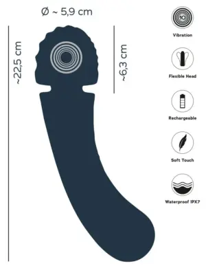 Oh! - Masszírozó vibrátor (fekete) - Image 6