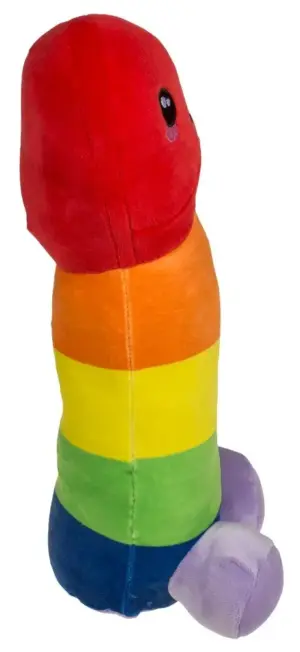 Plüss pénisz - 30 cm (szivárvány) - Image 3