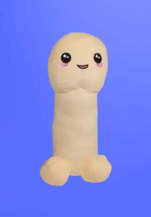 Plüss Pénisz - 30 cm (natúr)