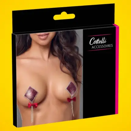 Cottelli - Mellbimbóékszer láncokkal és szatén masnival