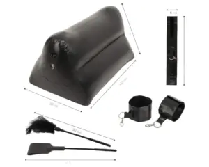 You2Toys Love Cushion - felfújható szexpárna szett (fekete) - Image 4