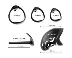 You2Toys - péniszketrec péniszpluggal (fekete) - Image 6