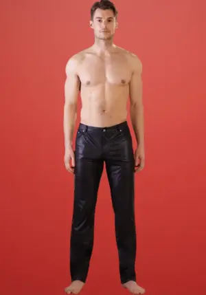 NEK - fényes hatású nadrág (fekete)  M