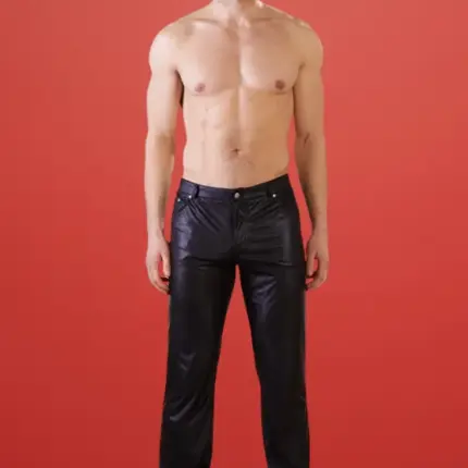 NEK - fényes hatású nadrág (fekete)  M