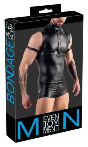 Svenjoyment - Bondage ujjatlan póló, karpánttal - Image 5