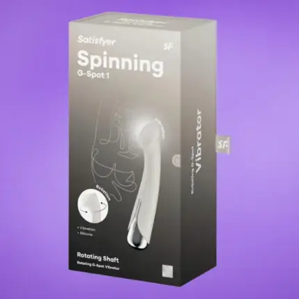 Satisfyer Spinning G-Spot 1 - forgó fejes G-pont vibrátor (bézs)