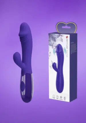 Pretty Love Snappy Youth - Kétmotoros, akkumulátoros vibrátor (lila)