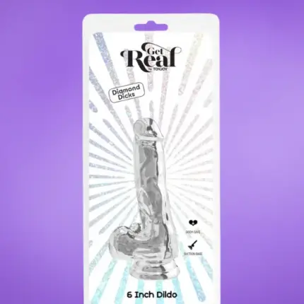 Toyjoy Get Real - Zselés dildó (16 cm) - átlátszó