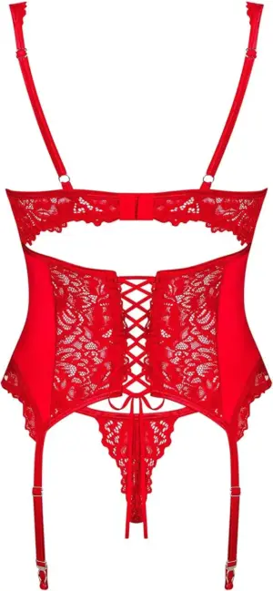 Obsessive Amor Cherris - Fűző tangával (piros) - Image 4